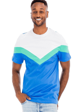 CHEVRON COLOR BLOCK TSHIRT