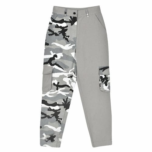 Colorblock Camouflage Cargo Pants Casual Trousers - Love Couture Clothing