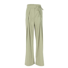 Long Pants Women Wrap Floor Length Waist Bow Cool Pants