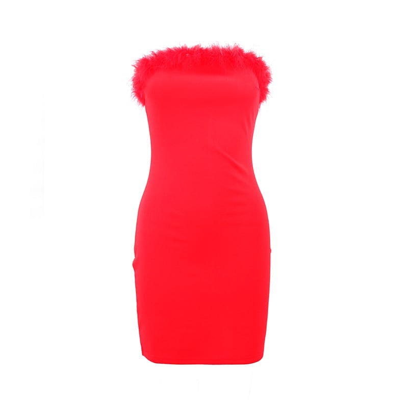 tube dress winter MOTF Soirza WOMEN'S VELVET RHINESTONE AND FAUX PEARLS DETAIL RUCHED SLIM FIT TUBE DRESS, SUITABLE FOR COCKTAIL PARTY AND EVENTS, AUTUMN/WINTER