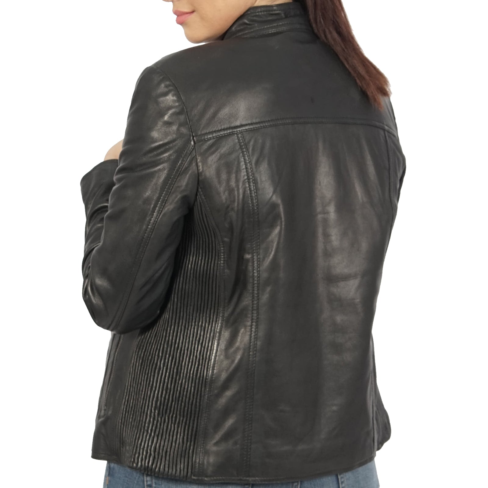 Sylvia Biker Black Leather Jacket