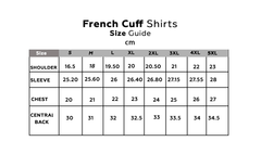 Black Grey Squares Mens Slim Fit French Cuff Shirts with Cufflink