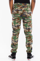 CAMOUFLAGE COTTON SWEAT PANTS