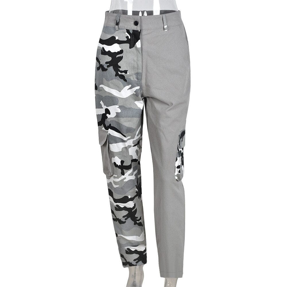 Colorblock Camouflage Cargo Pants Casual Trousers - Love Couture Clothing