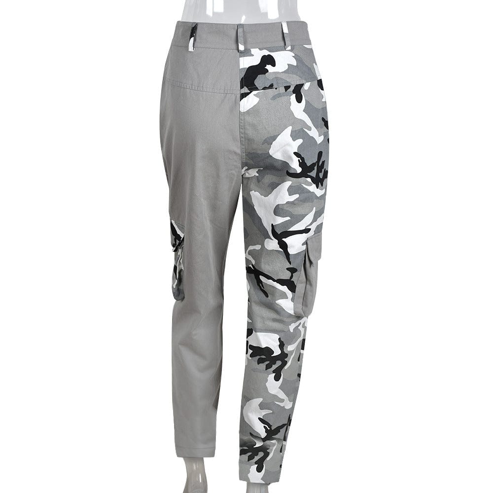 Colorblock Camouflage Cargo Pants Casual Trousers - Love Couture Clothing